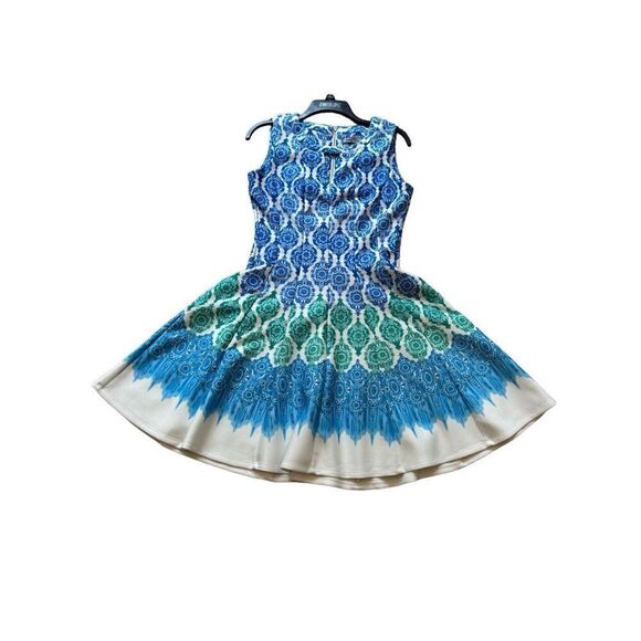 Danny & Nicole Women's Tribal Geometric Printed Fit and Flare A-Line Shift Dress - Picture 9 of 9